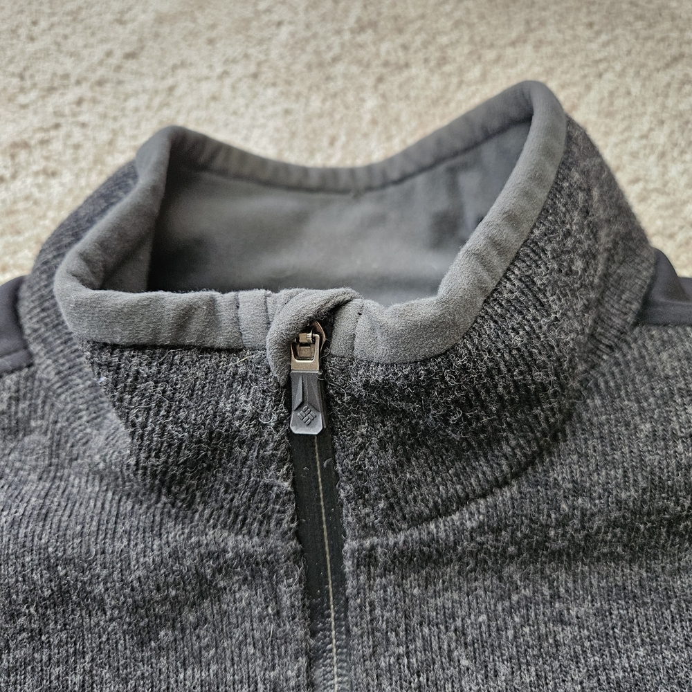 Mens Columbia Titanium Omni Heat Wool Full Zip Up Jacket sz XL - Picture 12 of 16